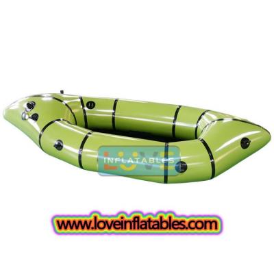 lightweight and durable packraft for hiking, fishing, geocaching or just paddling